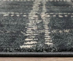 Carissa Blue & Gray Modern Squares Area Rug -Home Sale Store 810551338 4