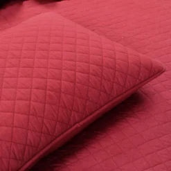 Ava Red Diamond-Quilted Full/Queen 3-Piece Quilt Set 13 Ava Red Diamond-Quilted Full/Queen 3-Piece Quilt Set -Home Sale Store 810552962 41
