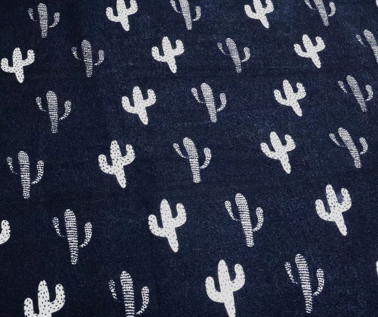 Navy & White Llama Pattern Block Full/Queen 5-Piece Quilt Set 4 Navy & White Llama Pattern Block Full/Queen 5-Piece Quilt Set - Image 4