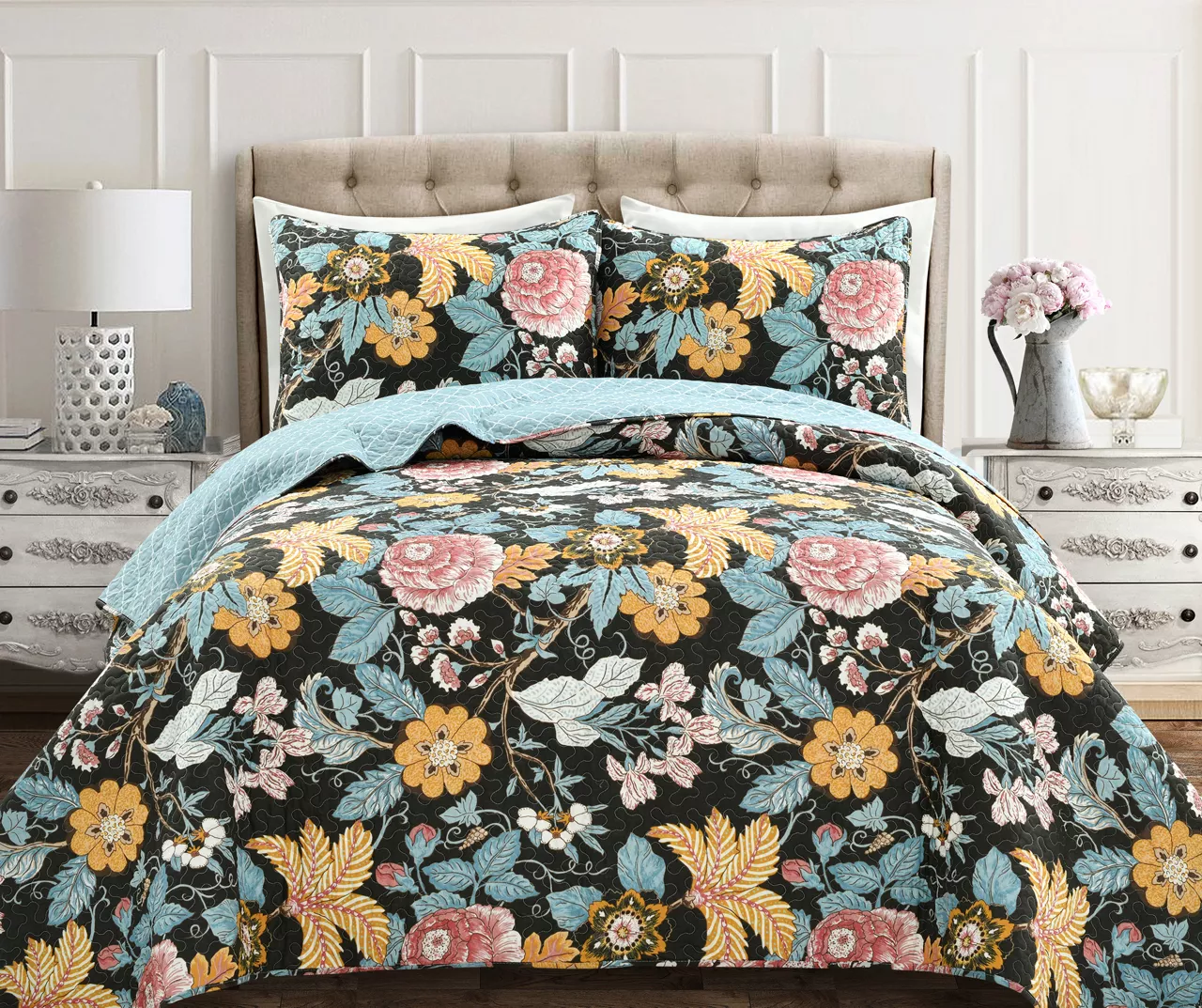 Sydney Floral Quilt Set 7 Sydney Floral Quilt Set - Image 7