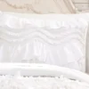 Kemmy White Ruffle Twin 2-Piece Quilt Set