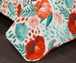 White & Red Poppy Garden Full/Queen 3-Piece Quilt Set -Home Sale Store 810553414 4