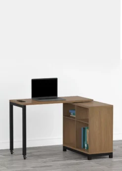 Seven Hills Acorn Metal & Melamine 4-Cube Pivot Desk With USB Charging 9 Seven Hills Acorn Metal & Melamine 4-Cube Pivot Desk With USB Charging -Home Sale Store 810561090 11