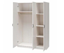 Ivory Oak 3-Door Storage Wardrobe -Home Sale Store 810561398 21