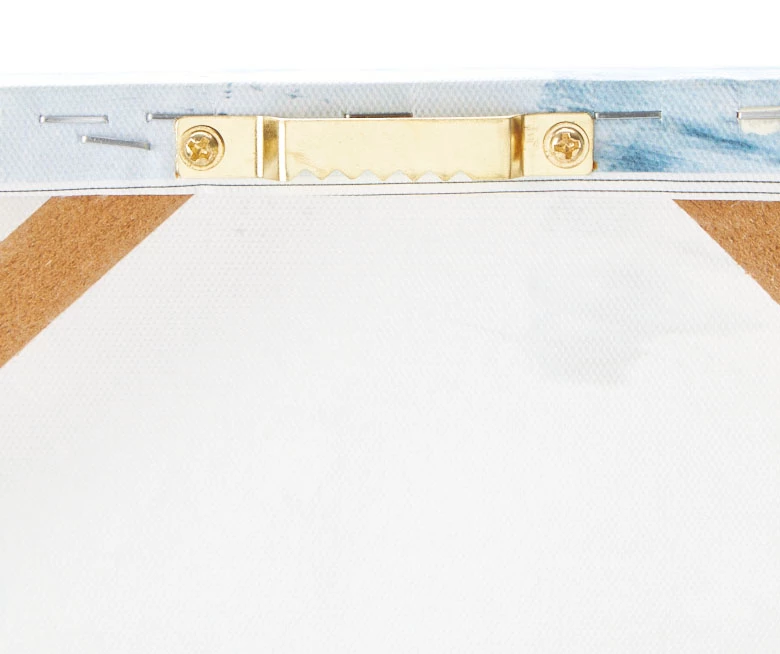 White & Blue Floral Wrapped Canvas 3 White & Blue Floral Wrapped Canvas - Image 3