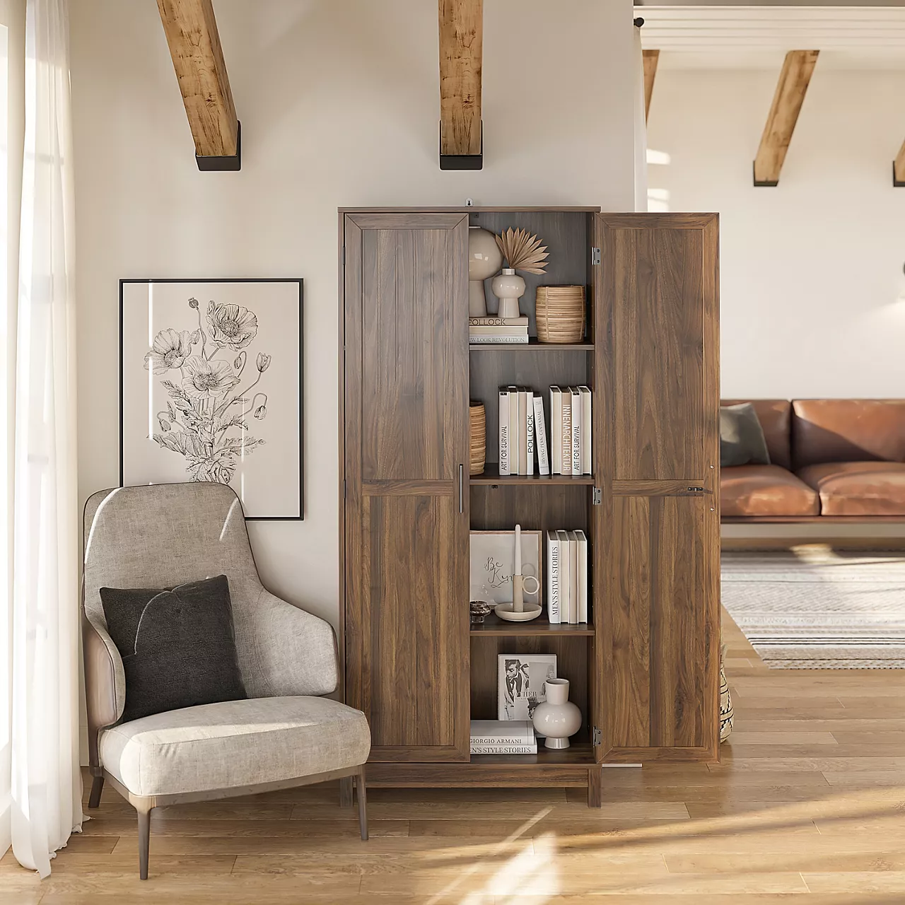 Seven Hills Columbia Walnut 2-Door Storage Cabinet 6 Seven Hills Columbia Walnut 2-Door Storage Cabinet - Image 6