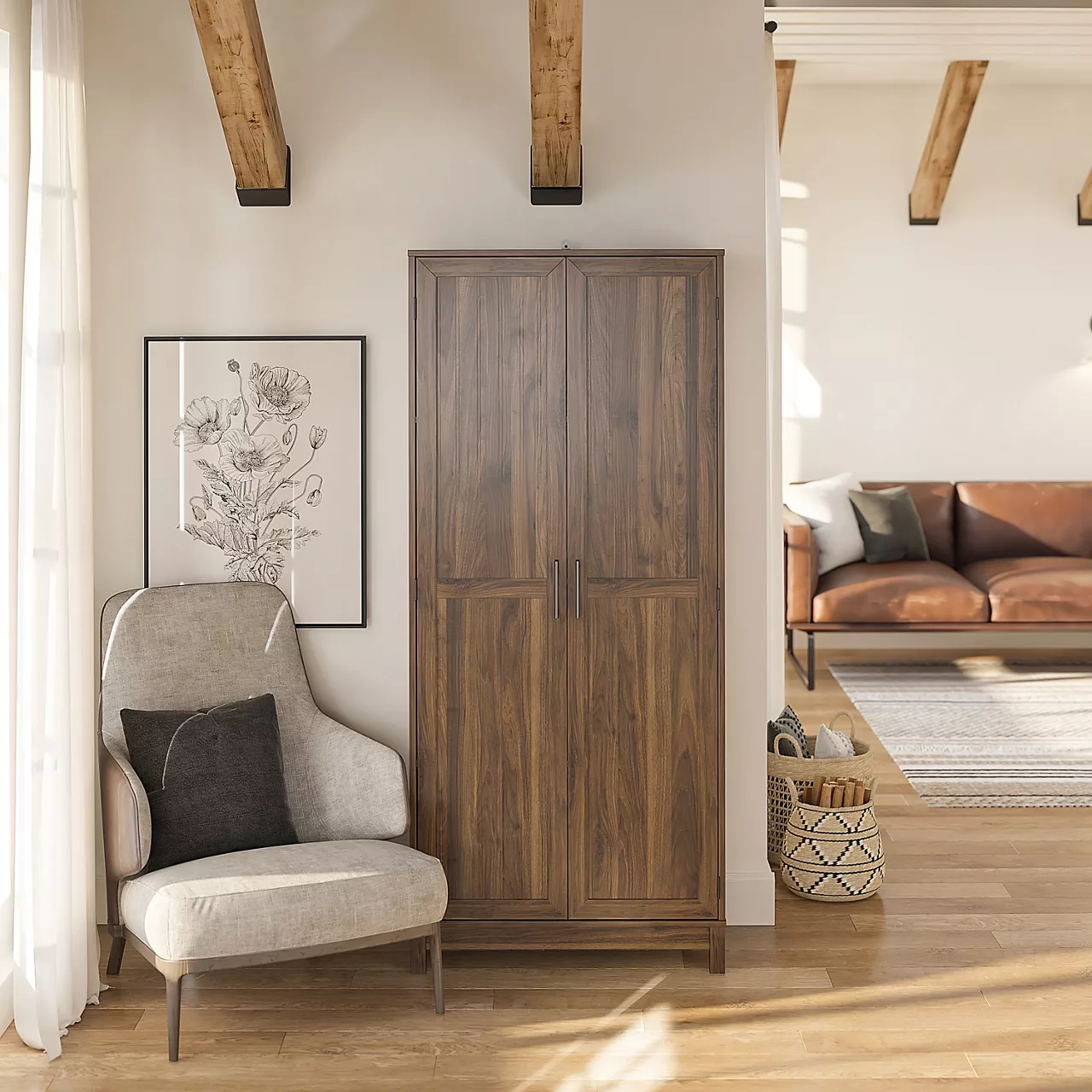 Seven Hills Columbia Walnut 2-Door Storage Cabinet 5 Seven Hills Columbia Walnut 2-Door Storage Cabinet - Image 5