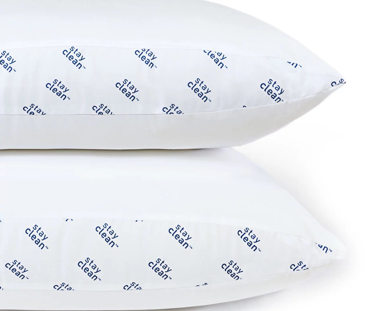 White Stay Clean Bed Pillow, 2-Pack 2 White Stay Clean Bed Pillow, 2-Pack - Image 2