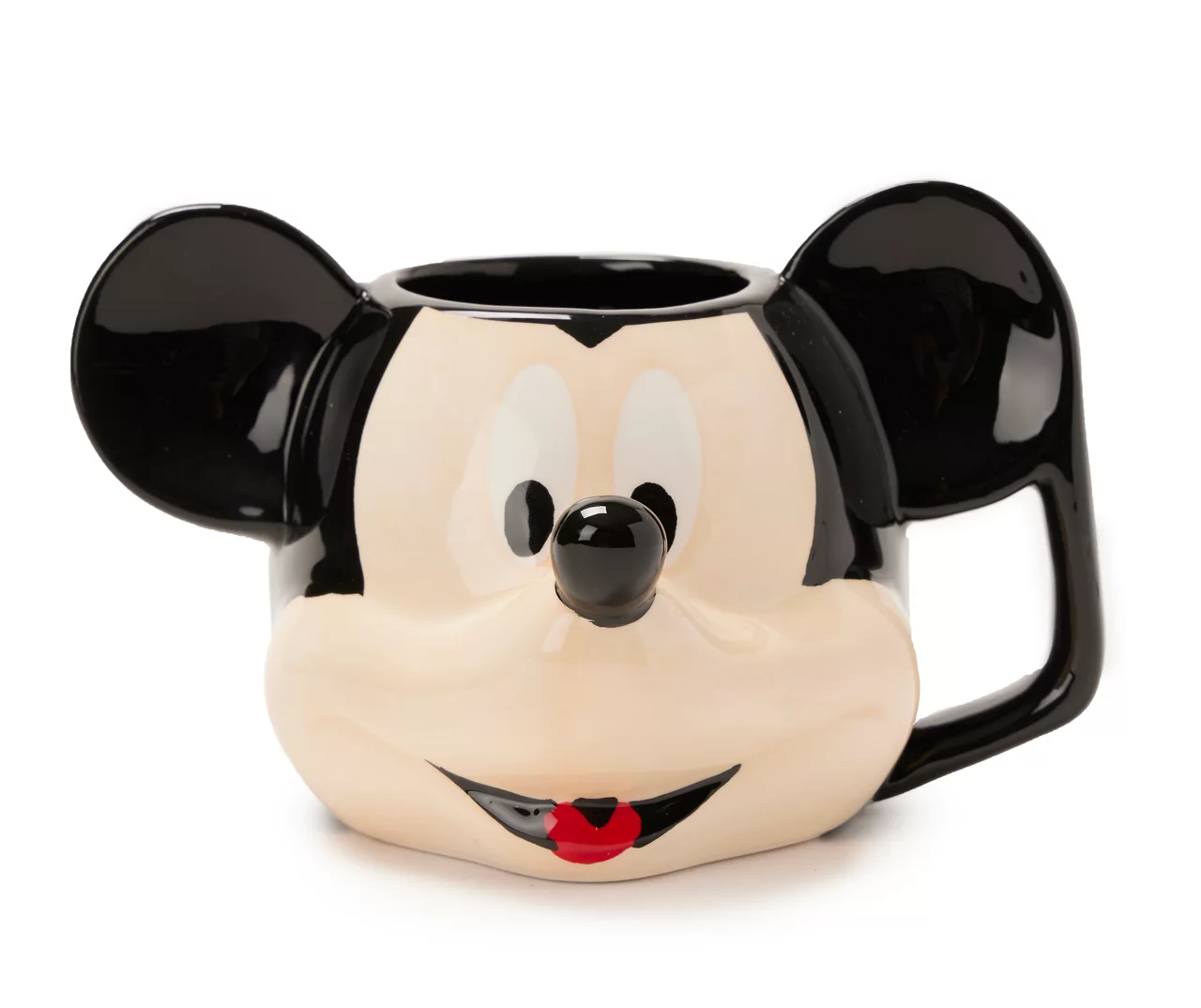 Disney Black & Beige Mickey Face Sculpted Mug 1 Disney Black & Beige Mickey Face Sculpted Mug