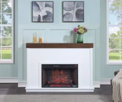 62" Grand Shiplap & Beam Electric Fireplace -Home Sale Store 810570729 3