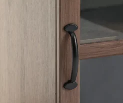 54" Walnut Glass Door Electric Fireplace Console 5 54" Walnut Glass Door Electric Fireplace Console -Home Sale Store 810571210 2