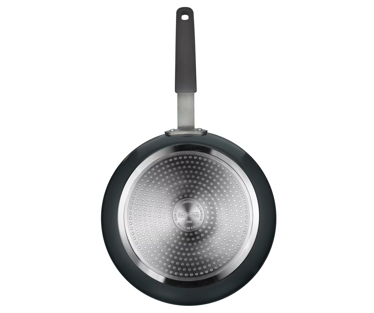 Masterpan 11" Black Speckled Non-Stick Aluminum & Stainless Steel Fry Pan 4 Masterpan 11" Black Speckled Non-Stick Aluminum & Stainless Steel Fry Pan - Image 4