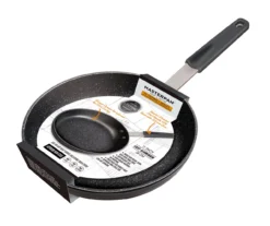 Masterpan 11" Black Speckled Non-Stick Aluminum & Stainless Steel Fry Pan 10 Masterpan 11" Black Speckled Non-Stick Aluminum & Stainless Steel Fry Pan -Home Sale Store 810579265 4