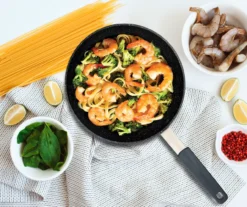 Masterpan 11" Black Speckled Non-Stick Aluminum & Stainless Steel Fry Pan 11 Masterpan 11" Black Speckled Non-Stick Aluminum & Stainless Steel Fry Pan -Home Sale Store 810579265 5