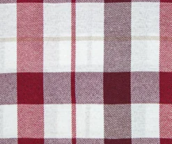 Cuisinart Scarlet Sage & White Plaid Fabric Tablecloth -Home Sale Store 810580577 1