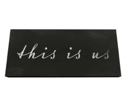 "This Is Us" Black & White Wall Plaque 5 "This Is Us" Black & White Wall Plaque -Home Sale Store 810581727 3