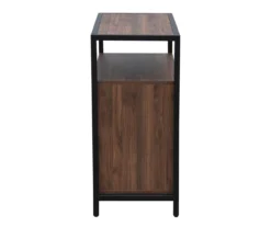 Walnut Chevron 2-Door Storage Cabinet -Home Sale Store 810584249 A8