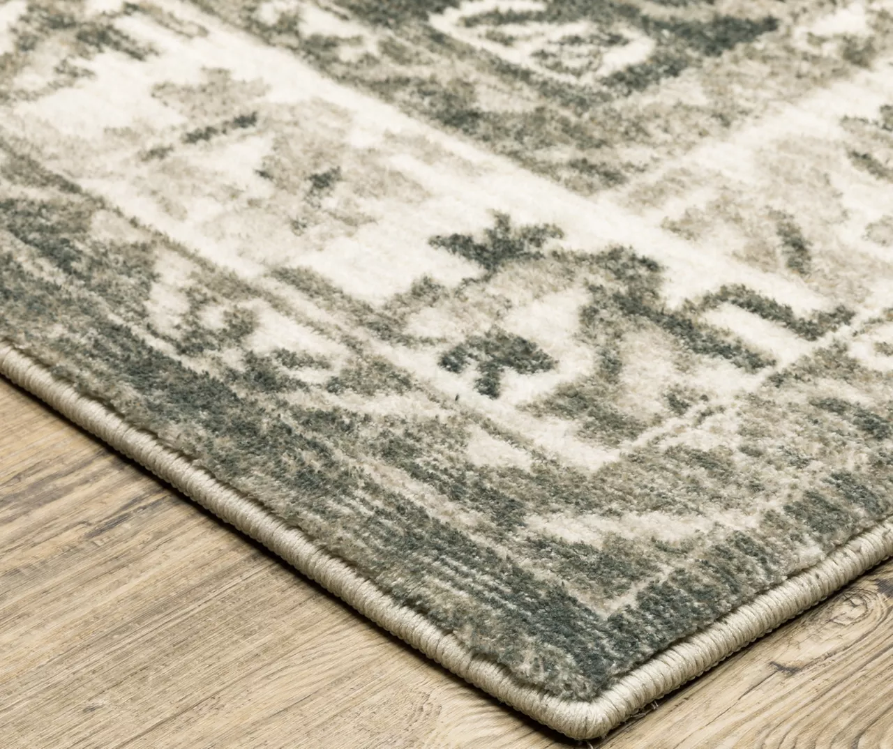 Savion Charcoal & Ivory Floral Geometric Area Rug 11 Savion Charcoal & Ivory Floral Geometric Area Rug - Image 11