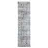 Cherryburg Charcoal Geometric Area Rug, (2' X 8')