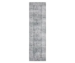 Cherryburg Charcoal Geometric Area Rug, (2' X 8')
