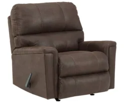 Navi Chestnut Faux Leather Rocker Recliner 10 Navi Chestnut Faux Leather Rocker Recliner -Home Sale Store 810587485 1