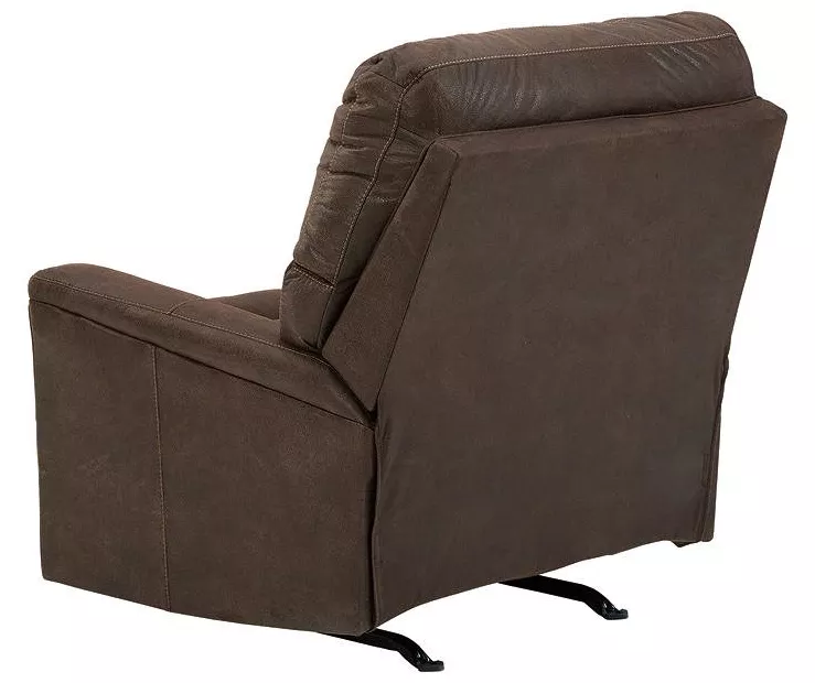 Navi Chestnut Faux Leather Rocker Recliner 6 Navi Chestnut Faux Leather Rocker Recliner - Image 6