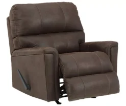 Navi Chestnut Faux Leather Rocker Recliner 11 Navi Chestnut Faux Leather Rocker Recliner -Home Sale Store 810587485 4
