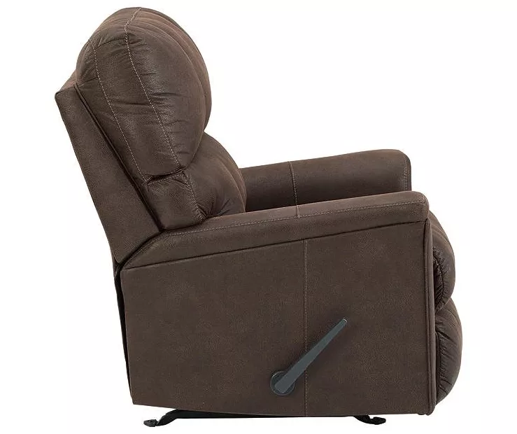 Navi Chestnut Faux Leather Rocker Recliner 7 Navi Chestnut Faux Leather Rocker Recliner - Image 7
