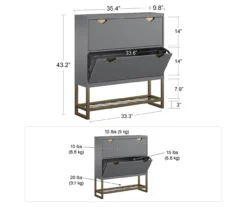 CosmoLiving Brielle Entryway Shoe Storage Cabinet -Home Sale Store 810589009 2