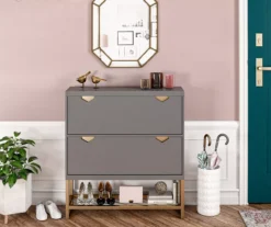 CosmoLiving Brielle Entryway Shoe Storage Cabinet -Home Sale Store 810589010 1