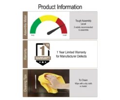 CosmoLiving Brielle Entryway Shoe Storage Cabinet -Home Sale Store 810589010 2