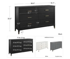 CosmoLiving Westerleigh 6-Drawer Dresser -Home Sale Store 810589231 1