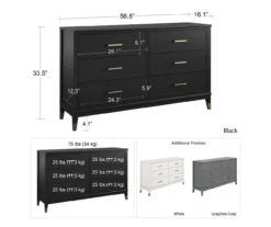 CosmoLiving Westerleigh 6-Drawer Dresser -Home Sale Store 810589236 3