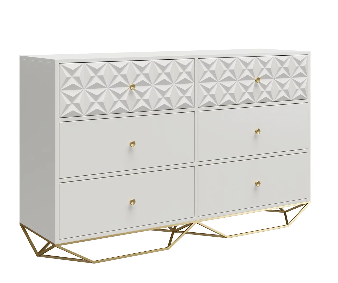 Blair White 6-Drawer Dresser 5 Blair White 6-Drawer Dresser - Image 5