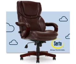 Conway Brown Big & Tall Bonded Leather Office Chair 15 Conway Brown Big & Tall Bonded Leather Office Chair -Home Sale Store 810590315 1