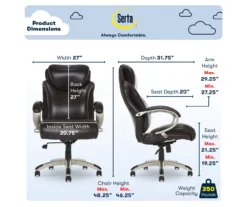 Dayton Dark Brown Big & Tall Bonded Leather Office Chair -Home Sale Store 810590372 6