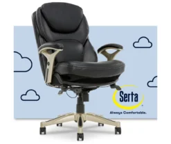 Claremont Black Bonded Leather Office Chair 25 Claremont Black Bonded Leather Office Chair -Home Sale Store 810590374 1