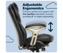 Claremont Black Bonded Leather Office Chair 22 Claremont Black Bonded Leather Office Chair -Home Sale Store 810590374 11