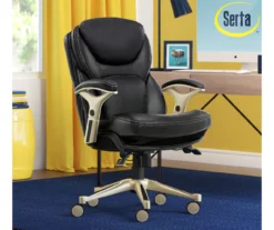 Claremont Black Bonded Leather Office Chair 16 Claremont Black Bonded Leather Office Chair -Home Sale Store 810590374 2