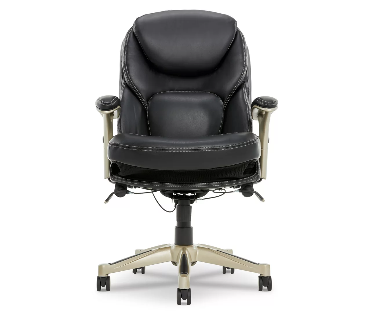 Claremont Black Bonded Leather Office Chair 1 Claremont Black Bonded Leather Office Chair