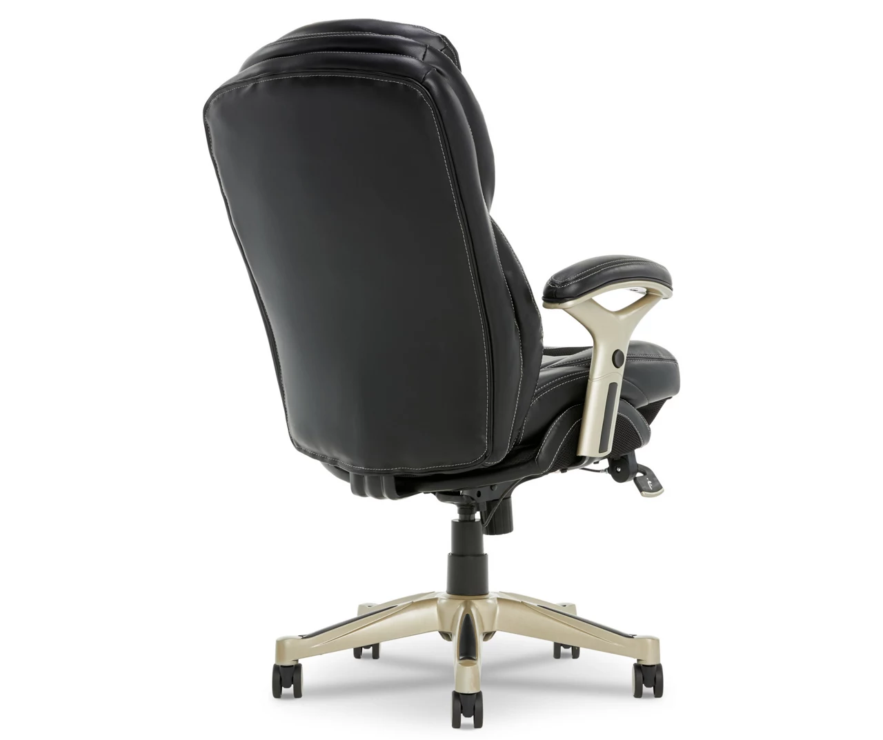 Claremont Black Bonded Leather Office Chair 3 Claremont Black Bonded Leather Office Chair - Image 3