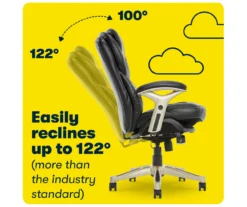 Claremont Black Bonded Leather Office Chair 19 Claremont Black Bonded Leather Office Chair -Home Sale Store 810590374 8