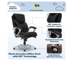 Serta Bryce Bonded Leather Office Chair -Home Sale Store 810590389 7