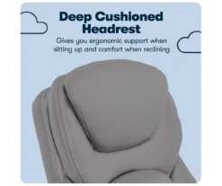 Claremont Gray Bonded Leather Office Chair 21 Claremont Gray Bonded Leather Office Chair -Home Sale Store 810590392 10