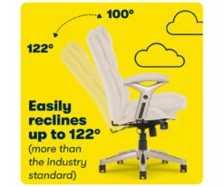 Serta Claremont Bonded Leather Office Chair -Home Sale Store 810590394 8 1