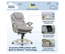 Serta Claremont Fabric Office Chair -Home Sale Store 810590395 7