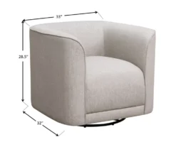 Saco Sand Swivel Accent Chair -Home Sale Store 810590536 4 1