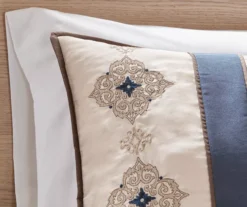 Perry Navy & Brown Medallion Jacquard California King 7-Piece Comforter Set -Home Sale Store 810590784 810590783 810590782 6