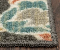 Mynah Gray & Mustard Floral Kitchen Rug, (30" X 18") -Home Sale Store 810591331 4