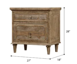 Windham 2-Drawer Nightstand With USB Charging 16 Windham 2-Drawer Nightstand With USB Charging -Home Sale Store 810591521 8